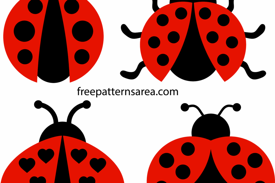 Printable Ladybug Clipart Vectors Free SVG Files