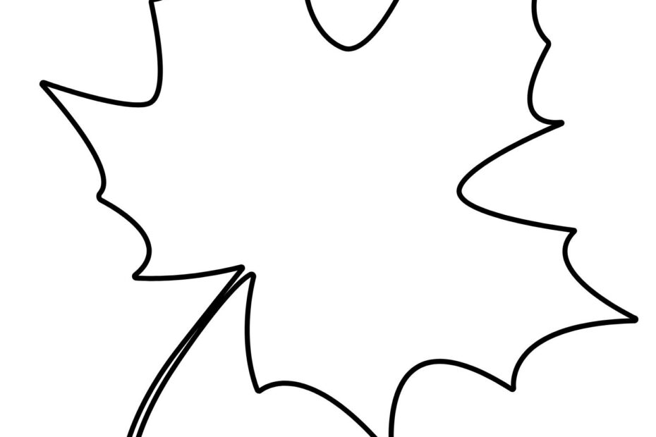 Printable Leaf Outline Templates Crafty Morning