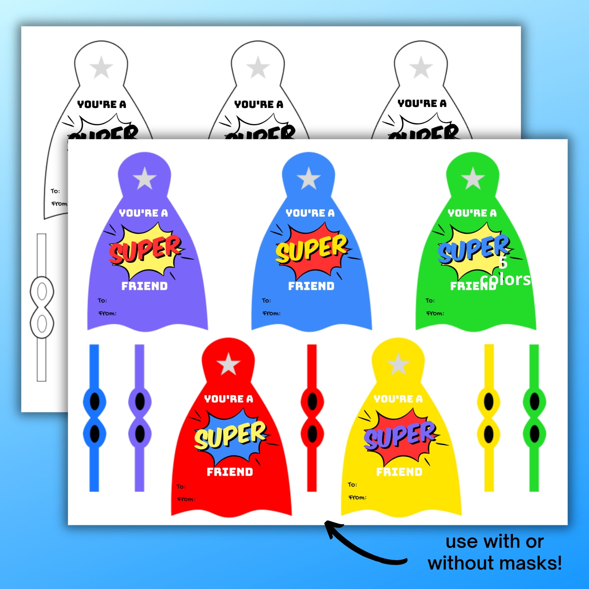 superhero cape template printable