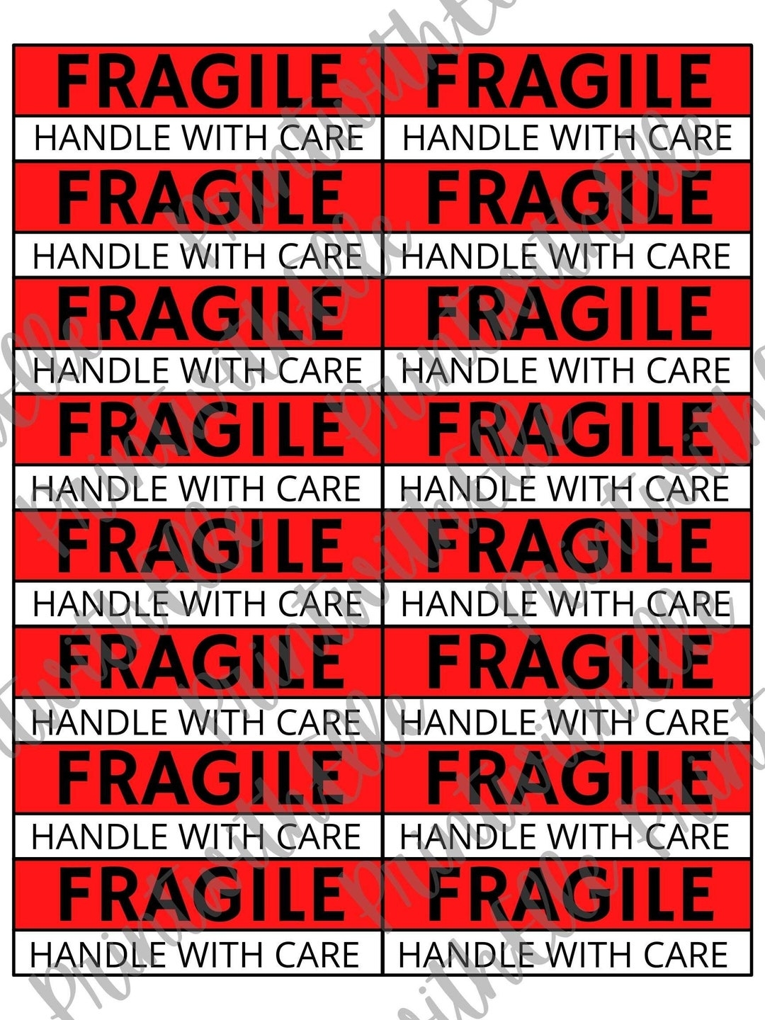 Printable Moving Labels 