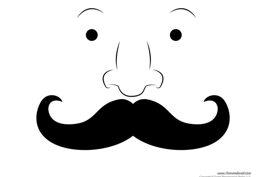 Printable Mustache Templates Mustaches For Kids