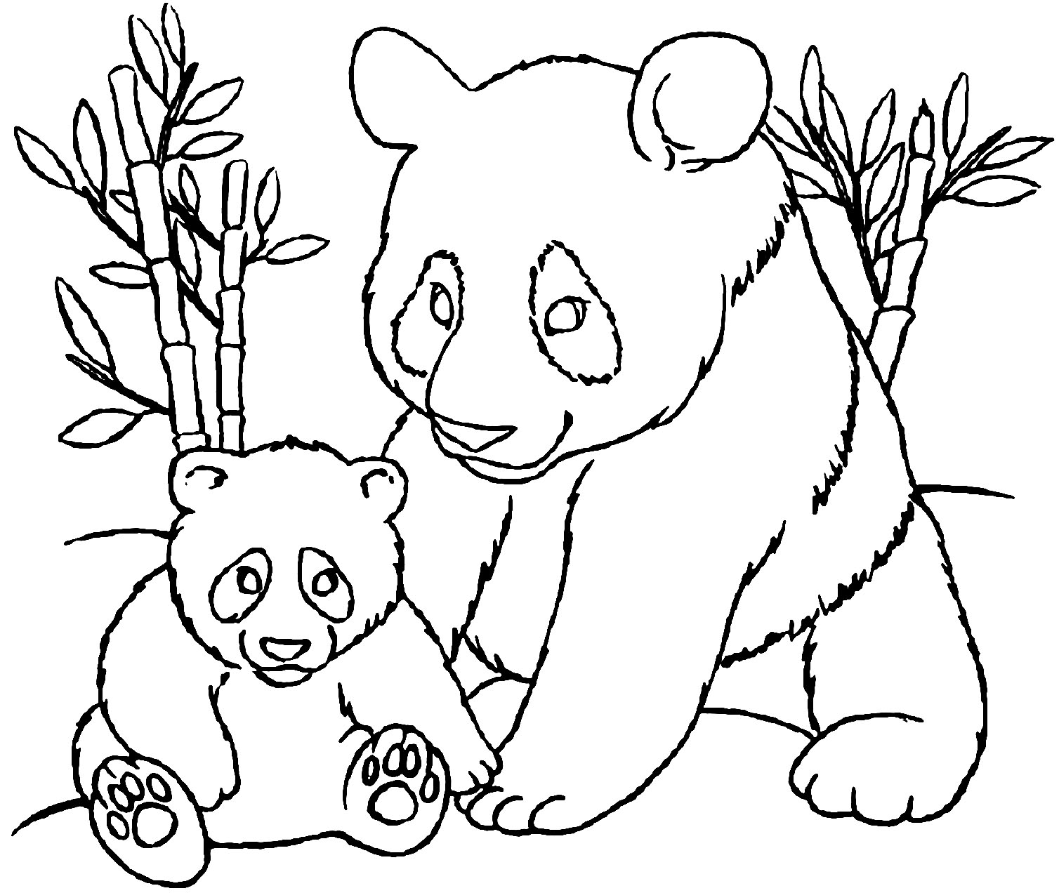 free printable coloring pages of pandas