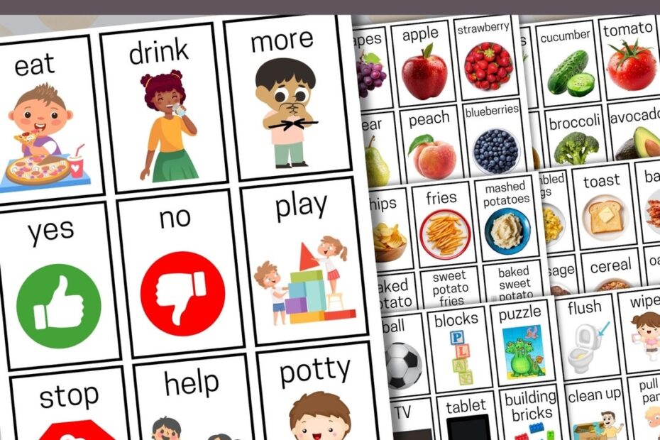Printable Pecs Communication Cards Autism Communication Communication Cards Nonverbal Communication Autism Printable Communication Pecs Etsy