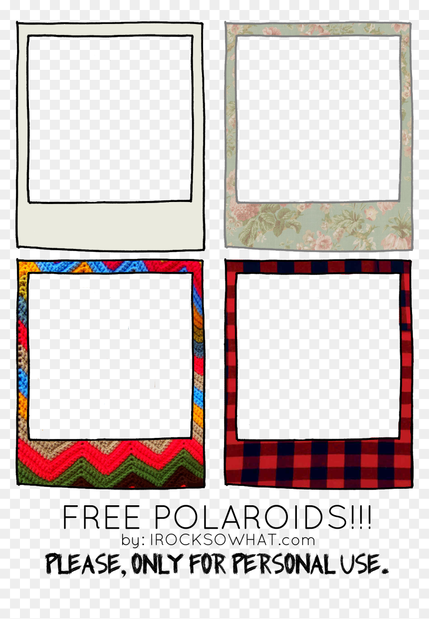 Printable Polaroid Picture Template HD Png Download Vhv