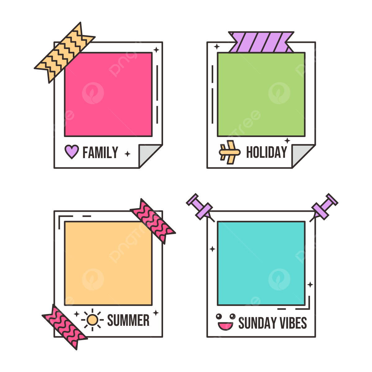 Printable Polaroid PNG Transparent Images Free Download Vector Files Pngtree