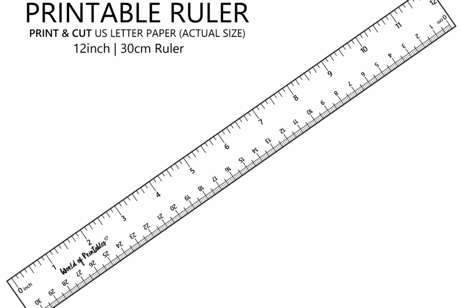 Printable Ruler Free Accurate Ruler Inches CM MM World Of Printables