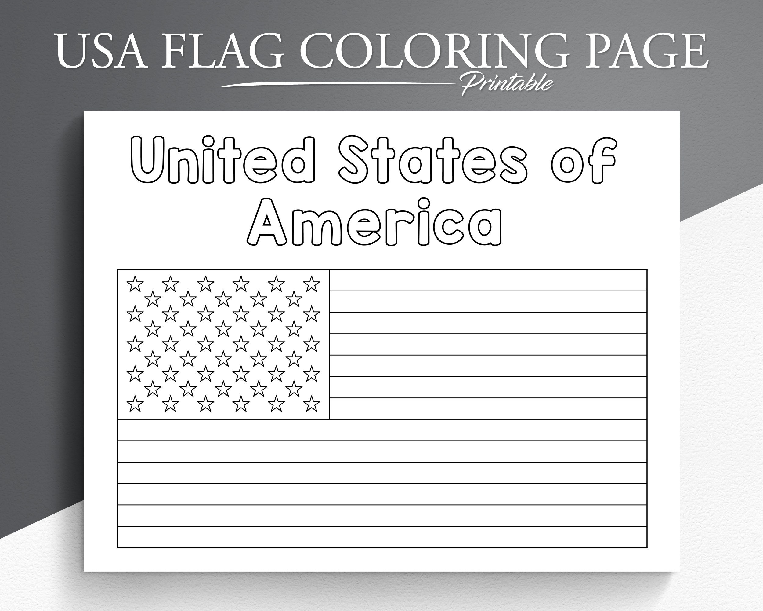 american flag coloring sheet