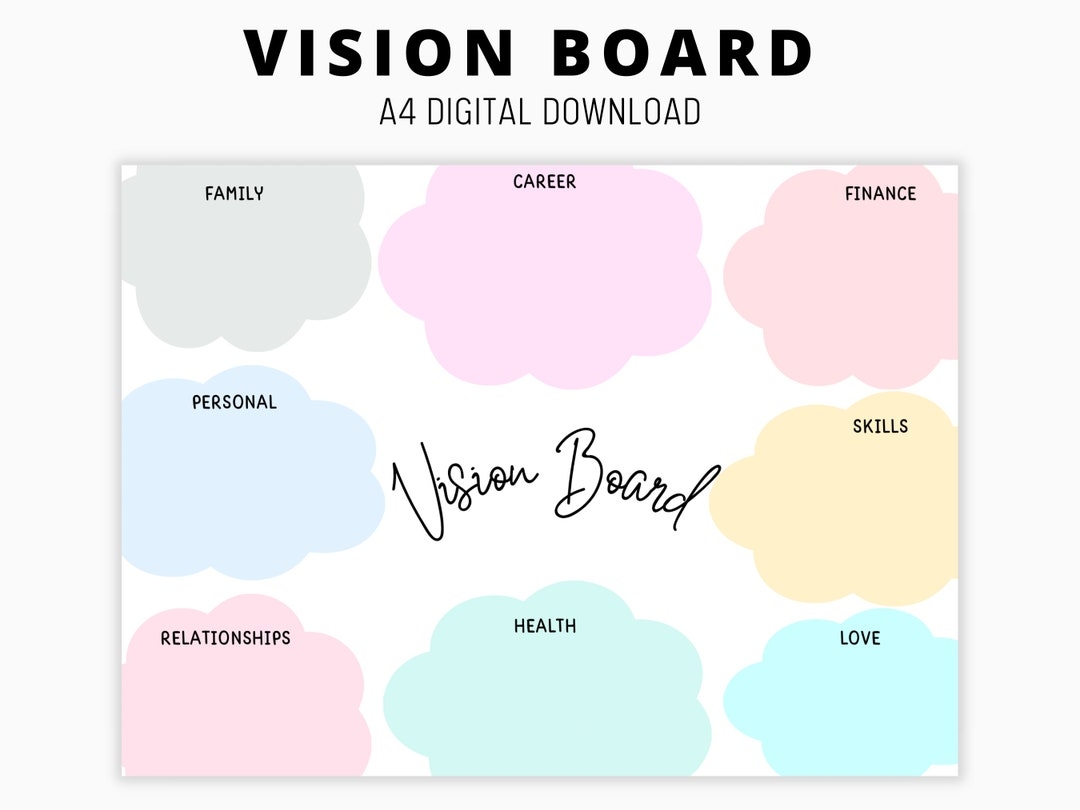 free vision board printables pdf