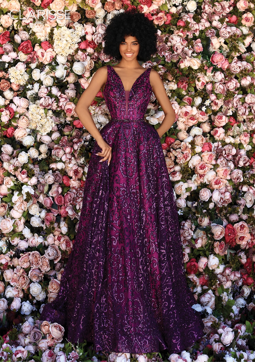 plum color formal dresses
