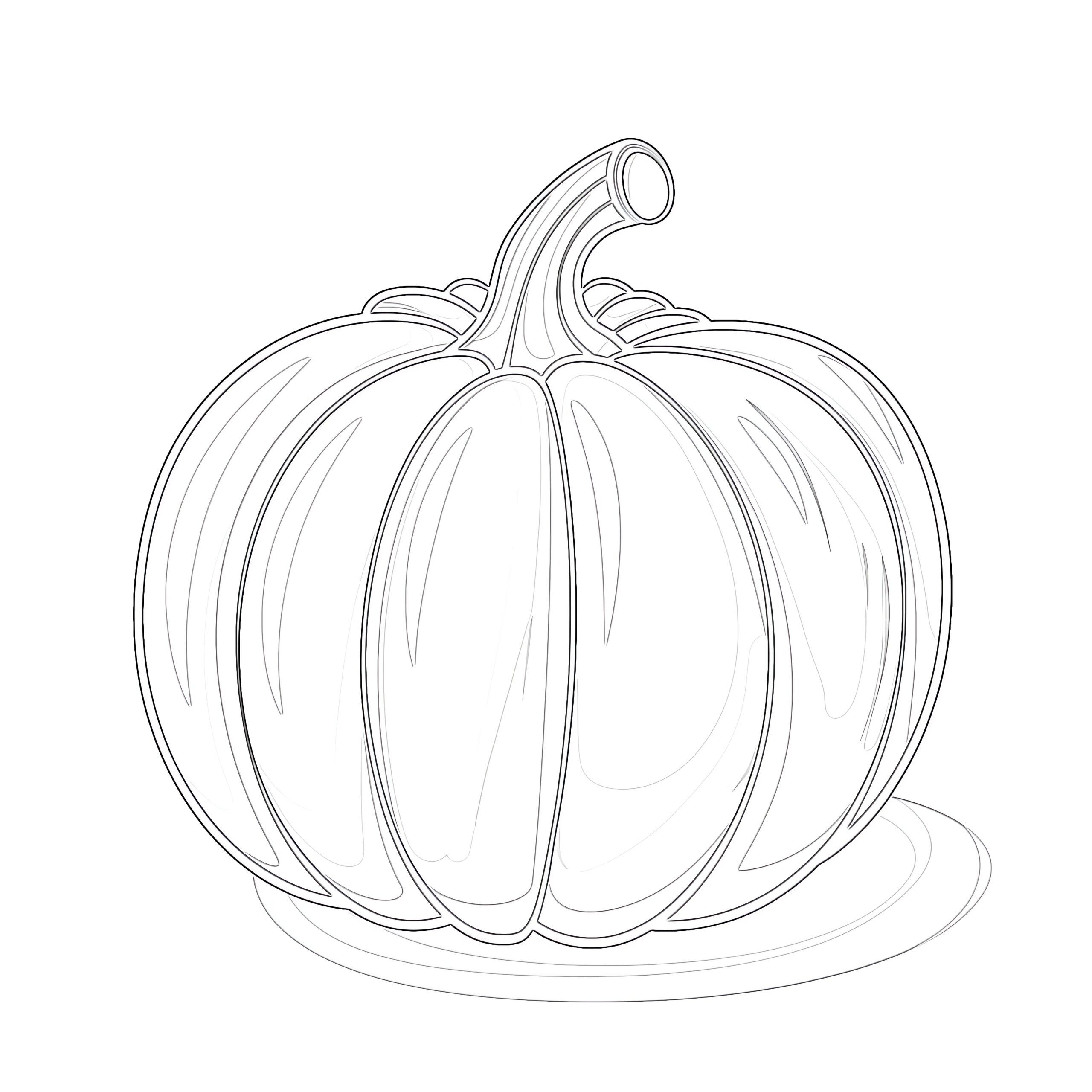 Pumpkin Coloring Page Coloring Pages Mimi Panda