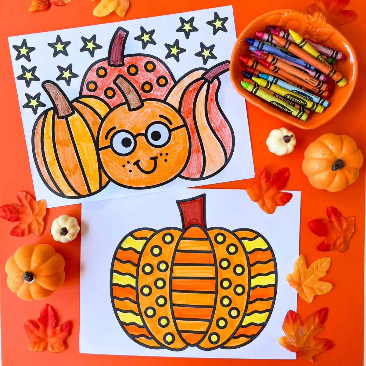 coloring picture pumpkin