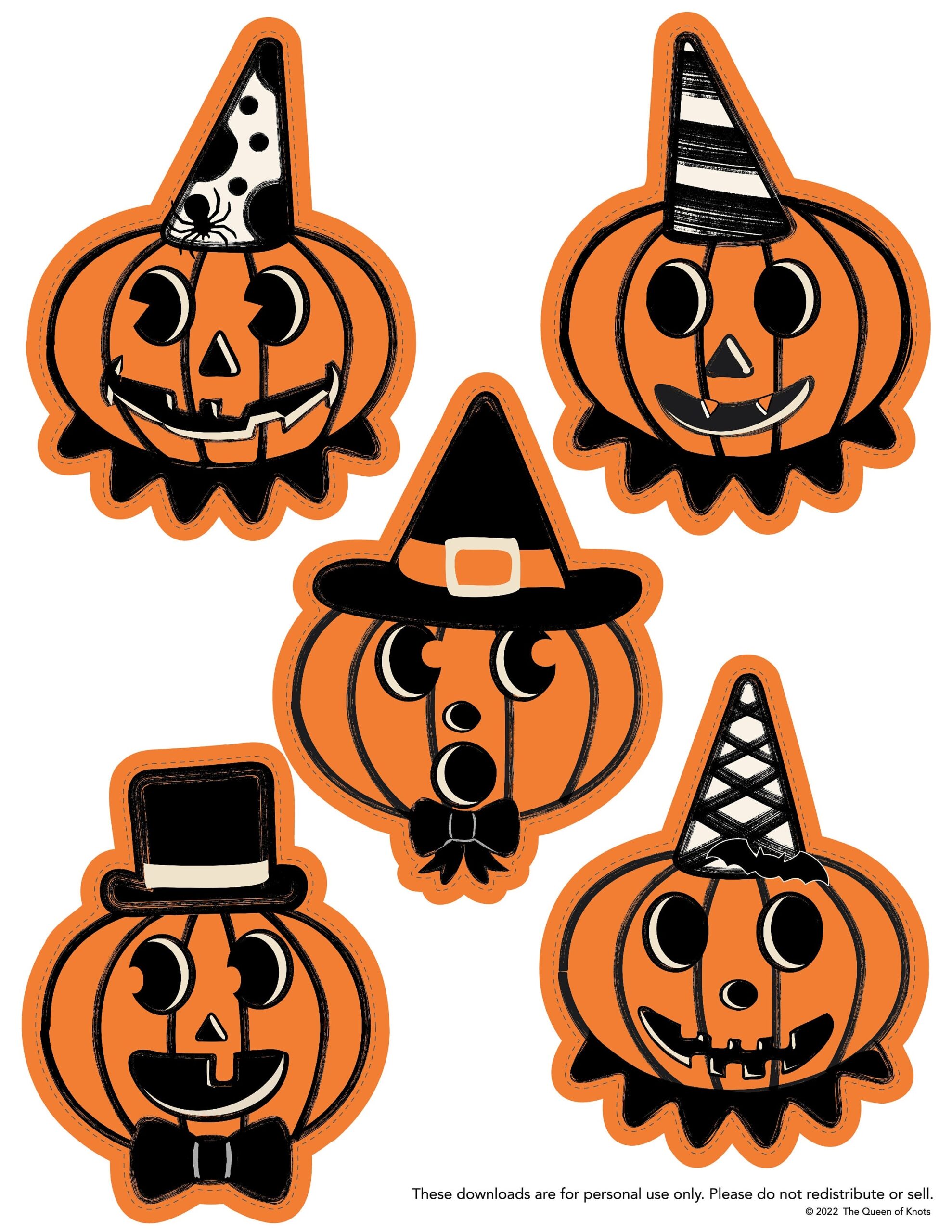 Pumpkin Halloween Decor Vintage Style Jack o lanterns Printable Banner Halloween Party Digital Download Vintage Style Halloween Garland Etsy