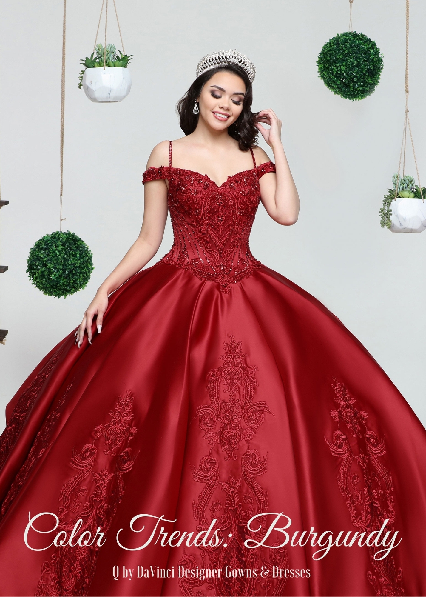 Quinceanera Dress Color Trends Burgundy Q By DaVinci Blog