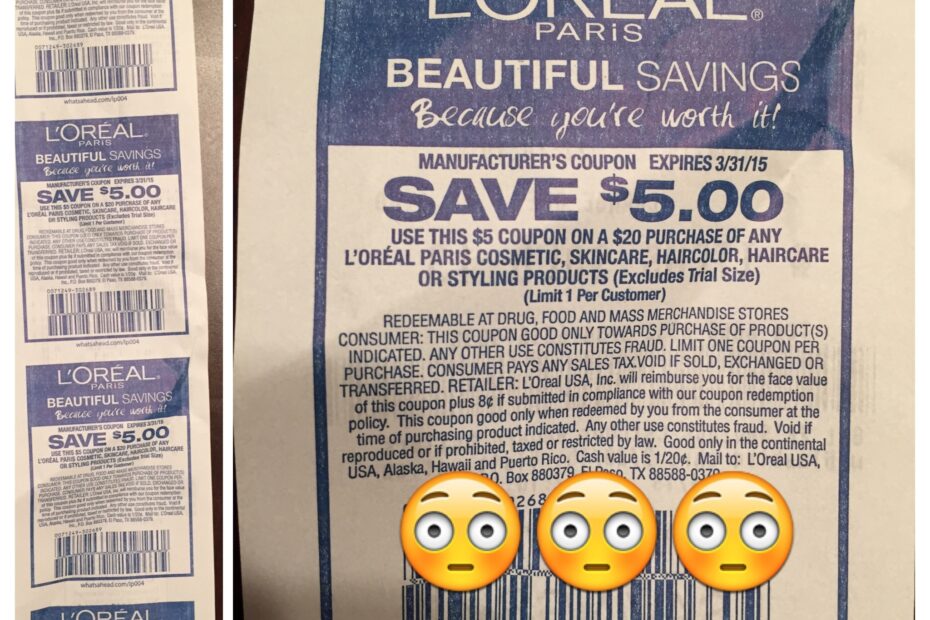 Rare 5 Off 20 L Oreal Purchase Coupon From Walmart Simple Coupon Deals