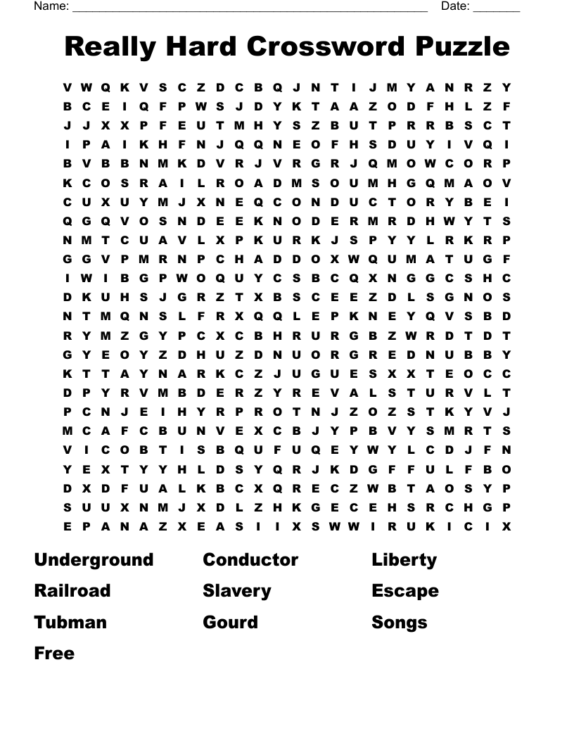 cross word puzzles printable
