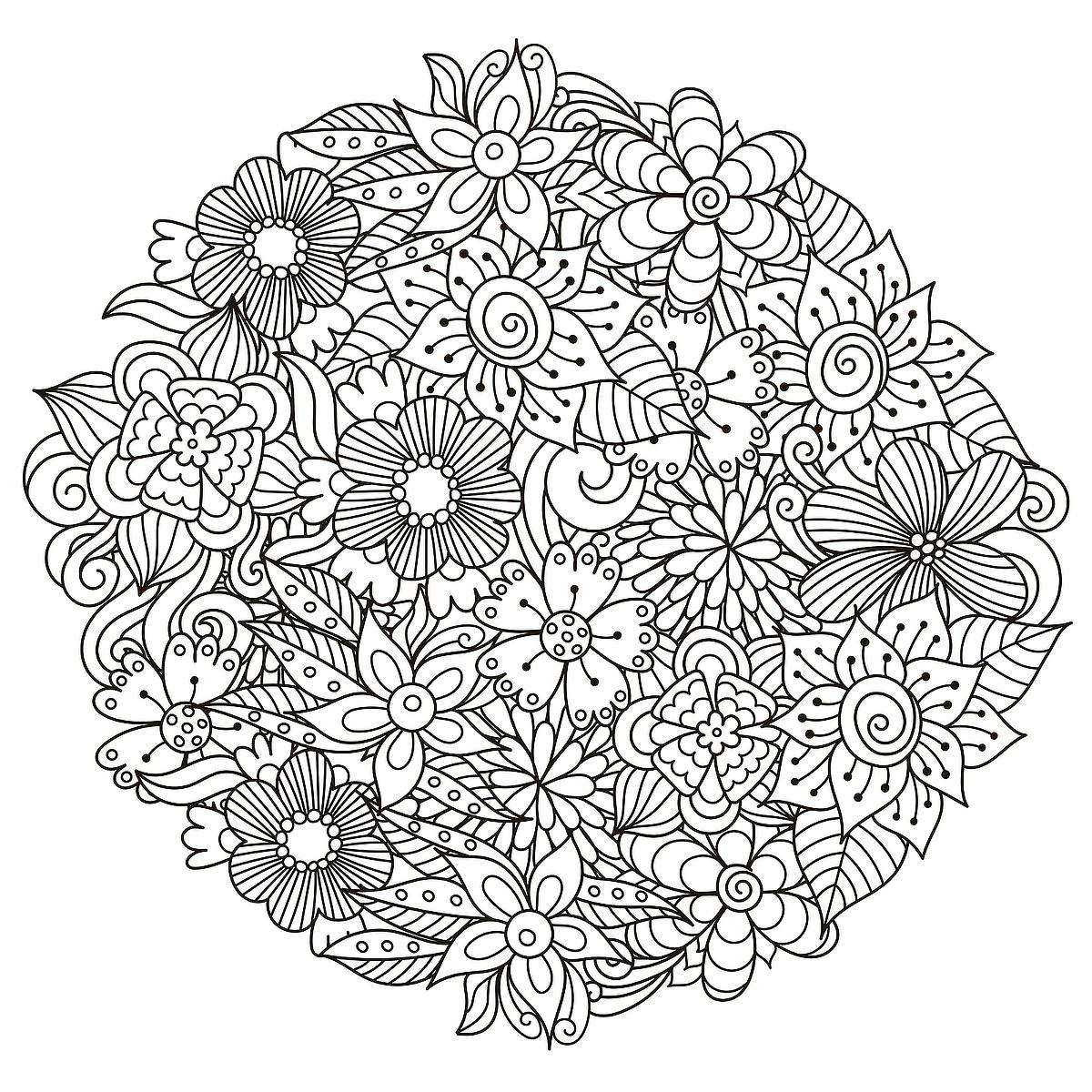 Relaxing Coloring Pages Free Printable Mandala Inspired Coloring Worksheets Library