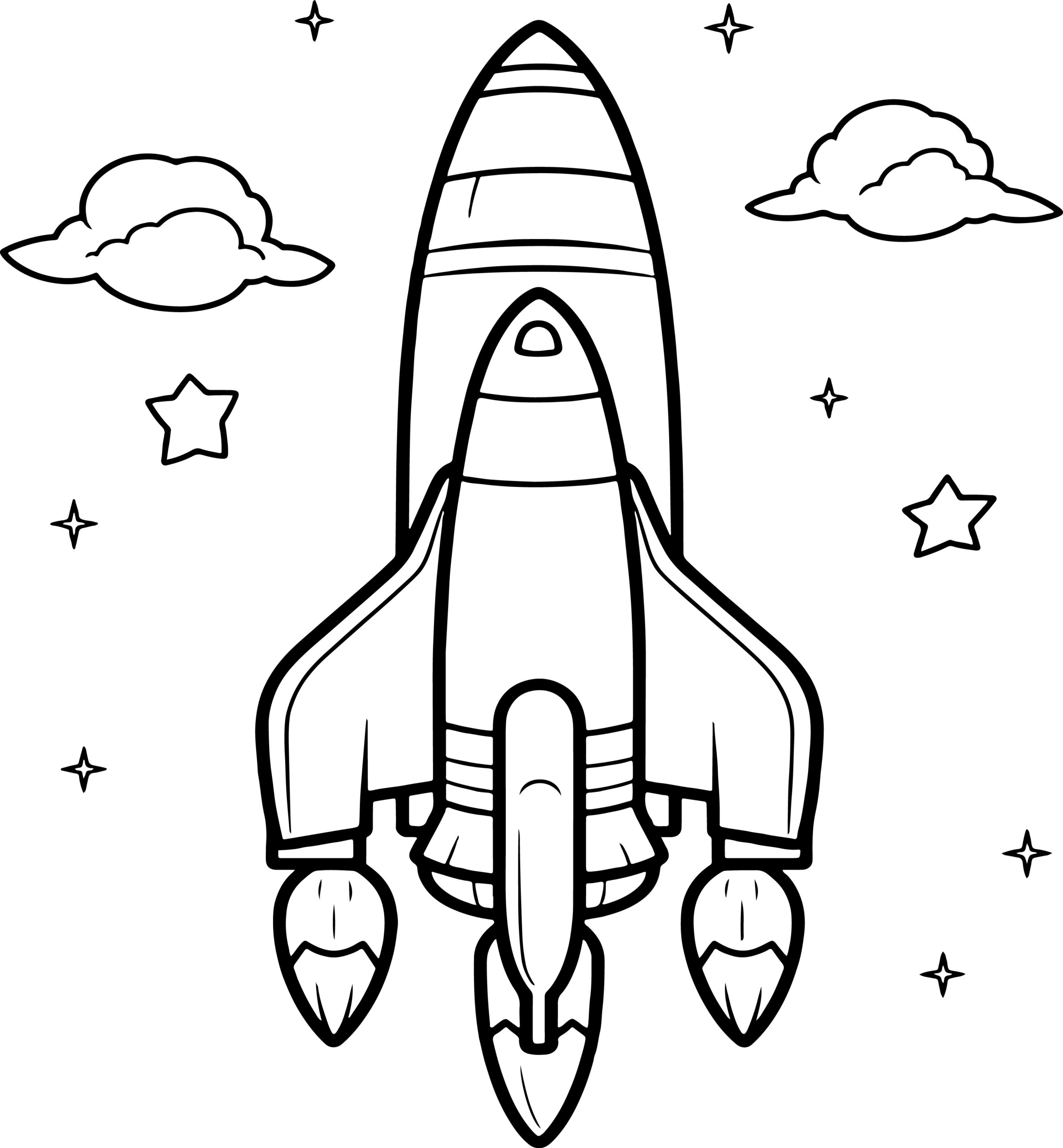 space coloring worksheets