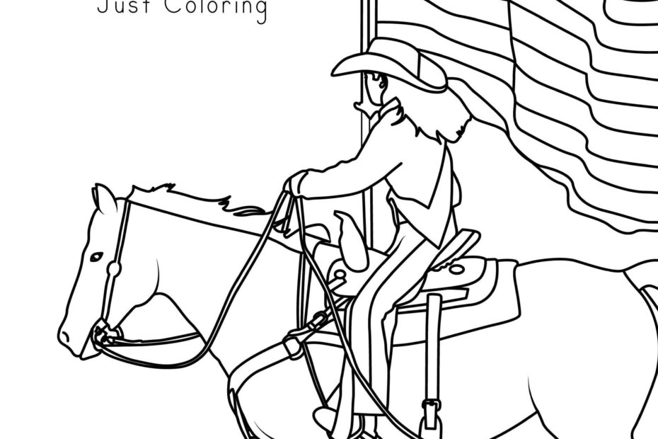 Rodeo Just Coloring Etsy