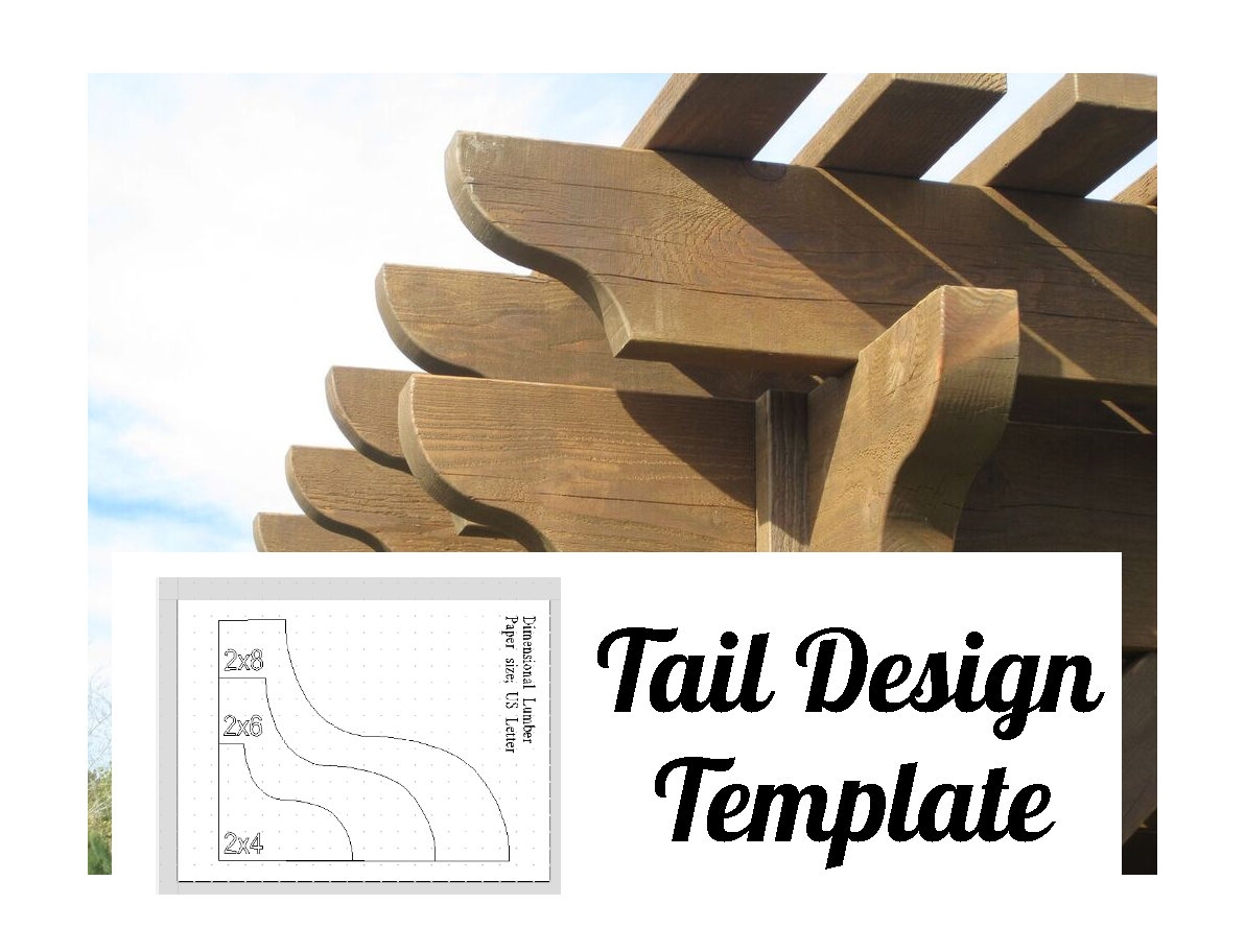 Roosevelt Pergola Tail Design Template Etsy Canada