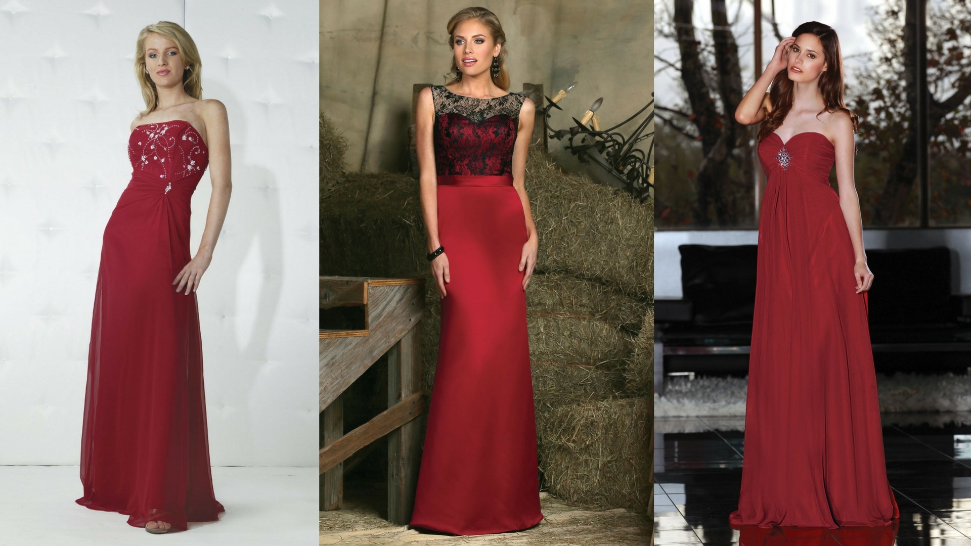 crimson color dress