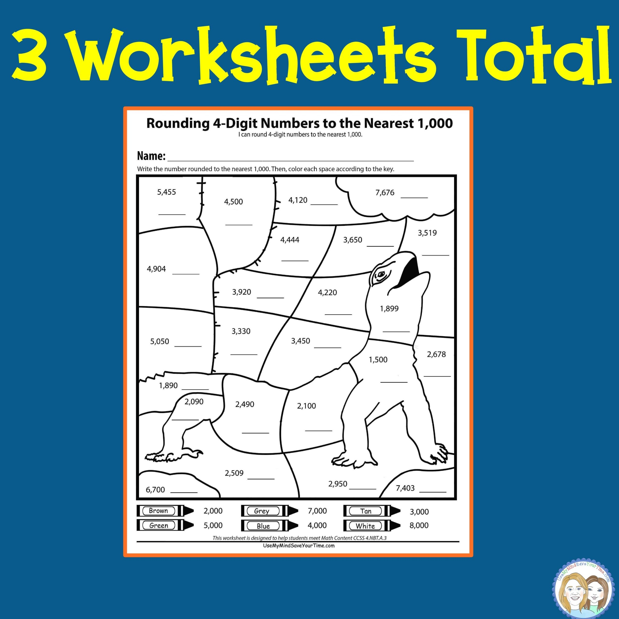 Rounding Worksheets 4th Grade