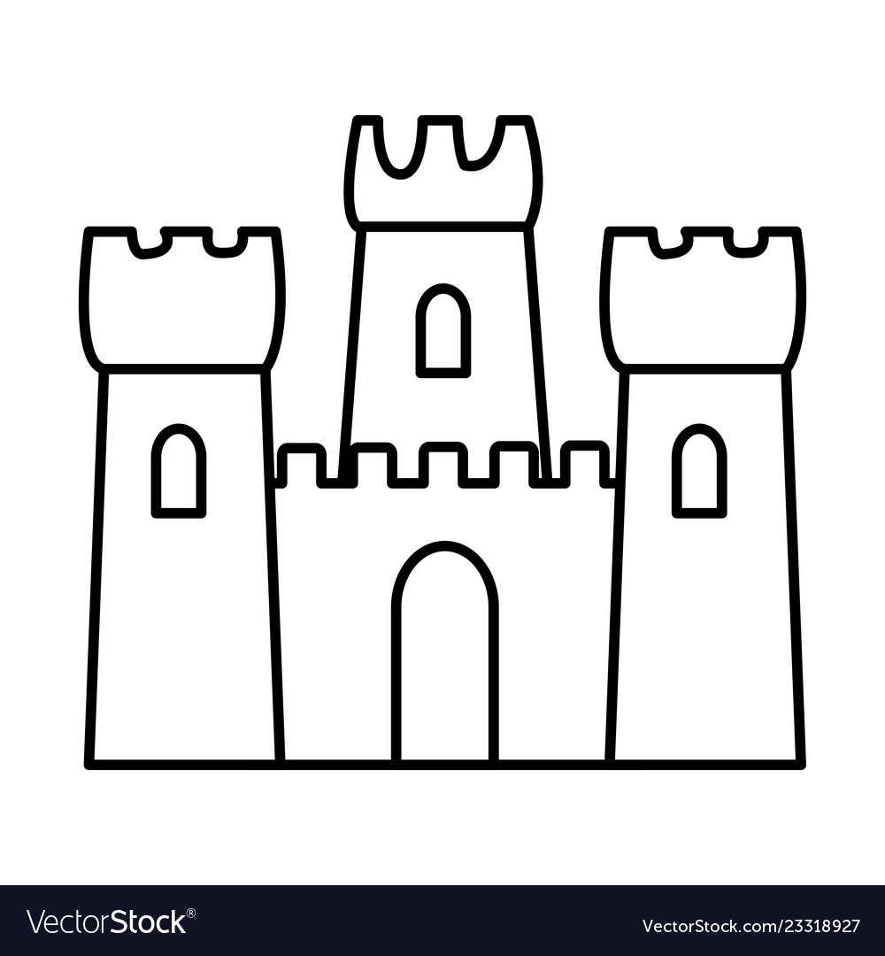 Sand Castle Icon Royalty Free Vector Image VectorStock