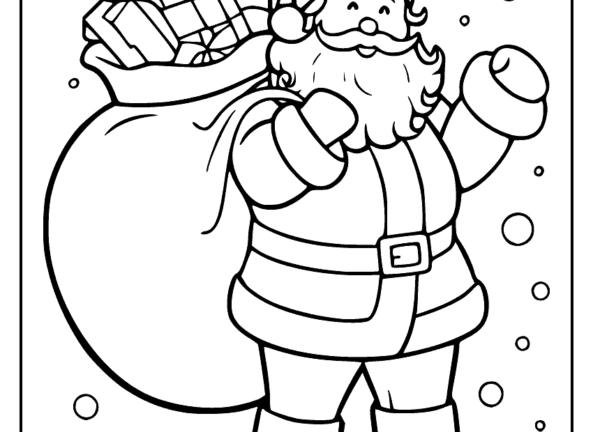 Santa Claus Coloring Sheet Sketch Repo