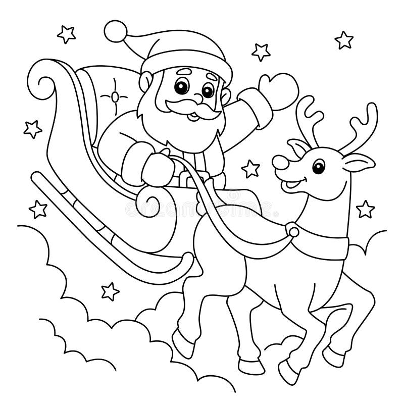 Santa Colouring Page Stock Illustrations 1 052 Santa Colouring Page Stock Illustrations Vectors U0026 Clipart Dreamstime