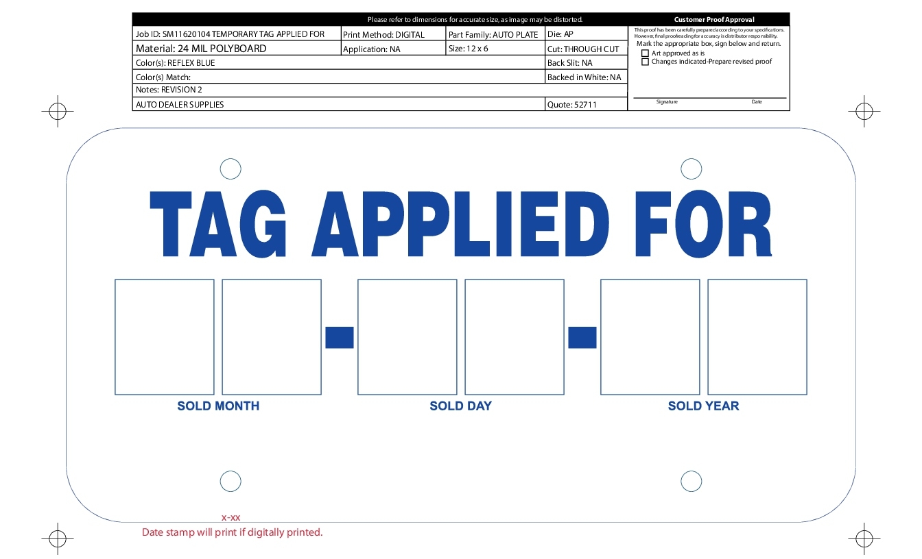 editable pdf blank printable temporary license plate template