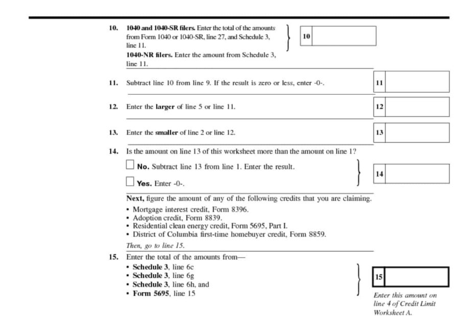Schedule 8812 Instructions Credits For Qualifying Dependents
