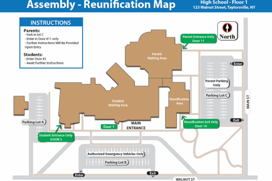 School Evacuation U0026 Reunification Maps Building Maps