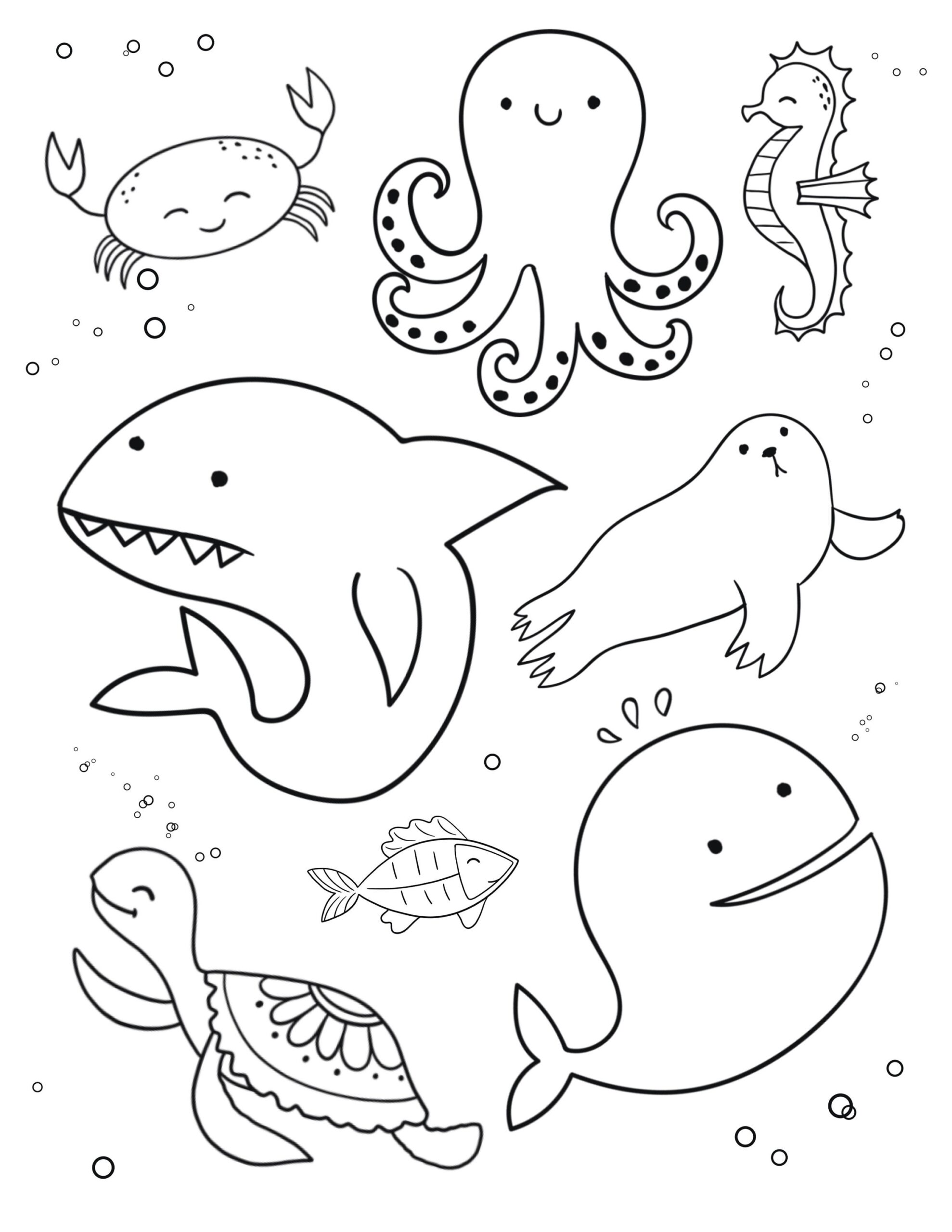 coloring pictures ocean