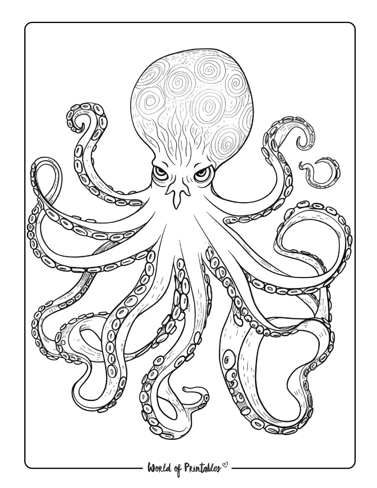 Sea Animal Coloring Pages For Kids U0026 Adults World Of Printables