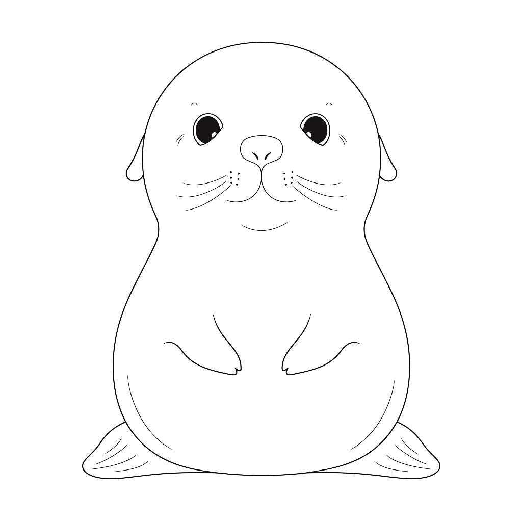 Seal Coloring Pages Coloring Corner