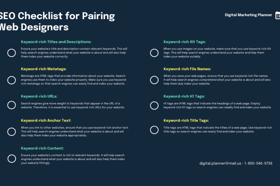 SEO Plan Template Venngage