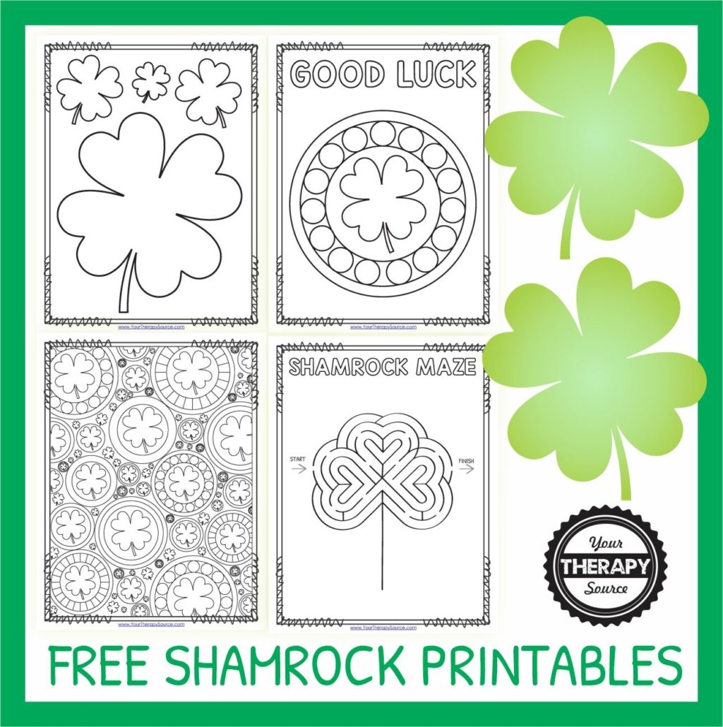 shamrock printable template