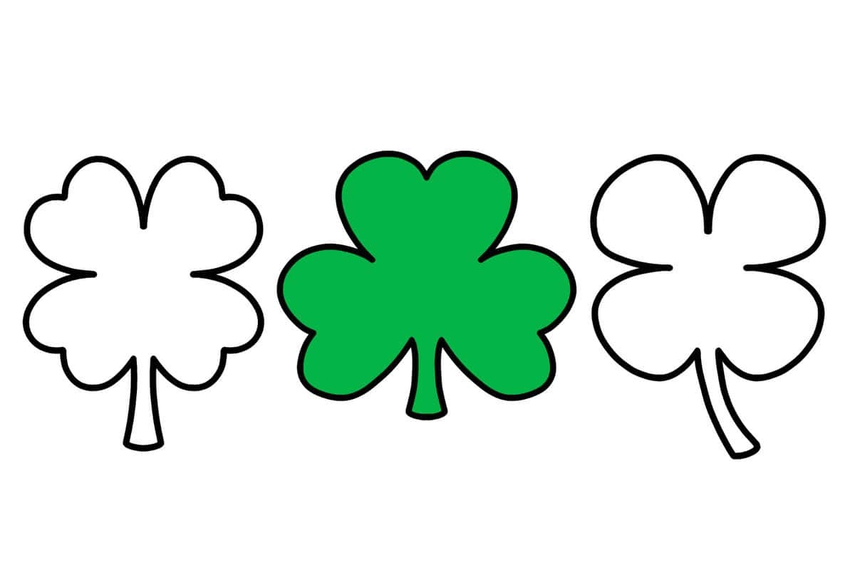 free printable shamrocks