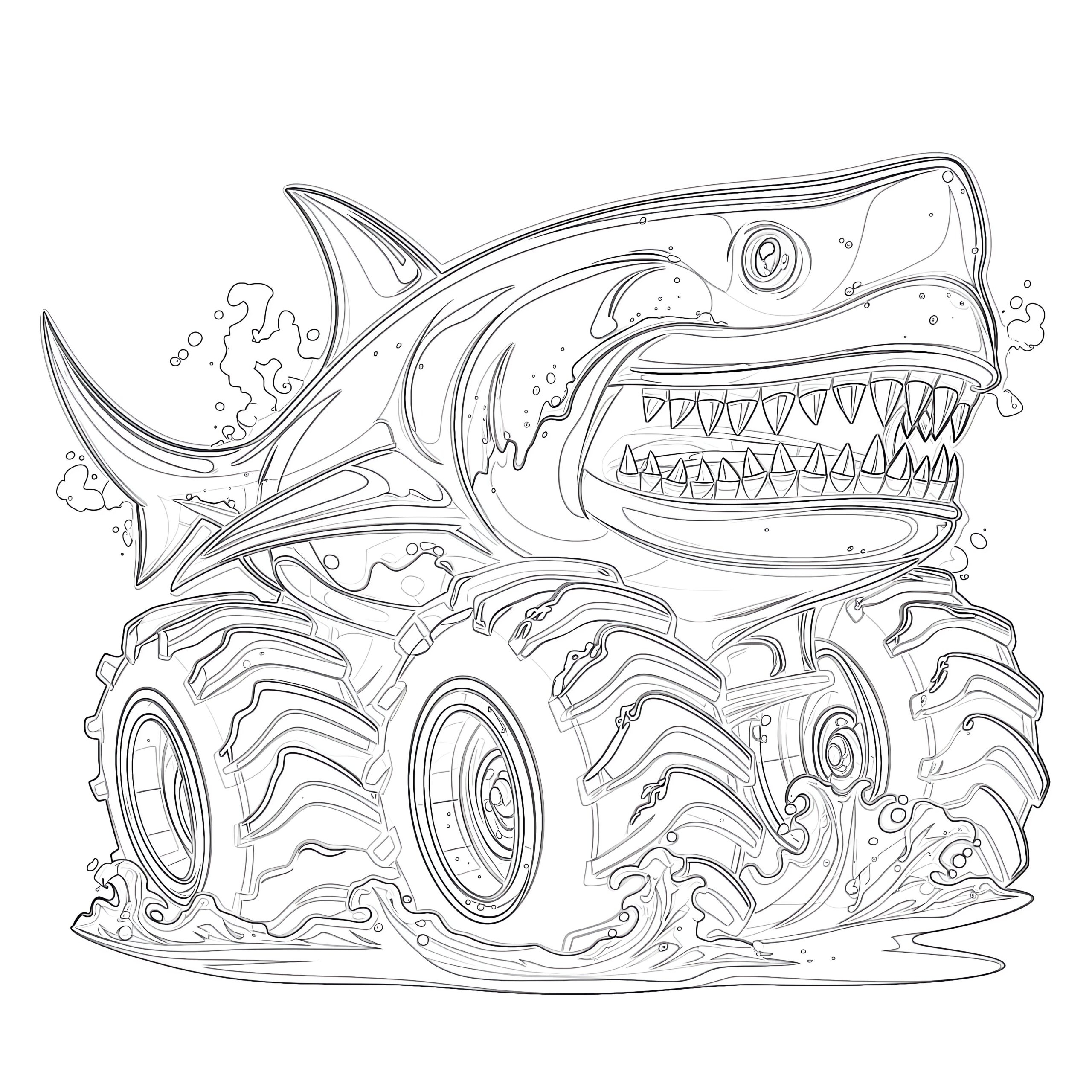 printable monster truck coloring pages