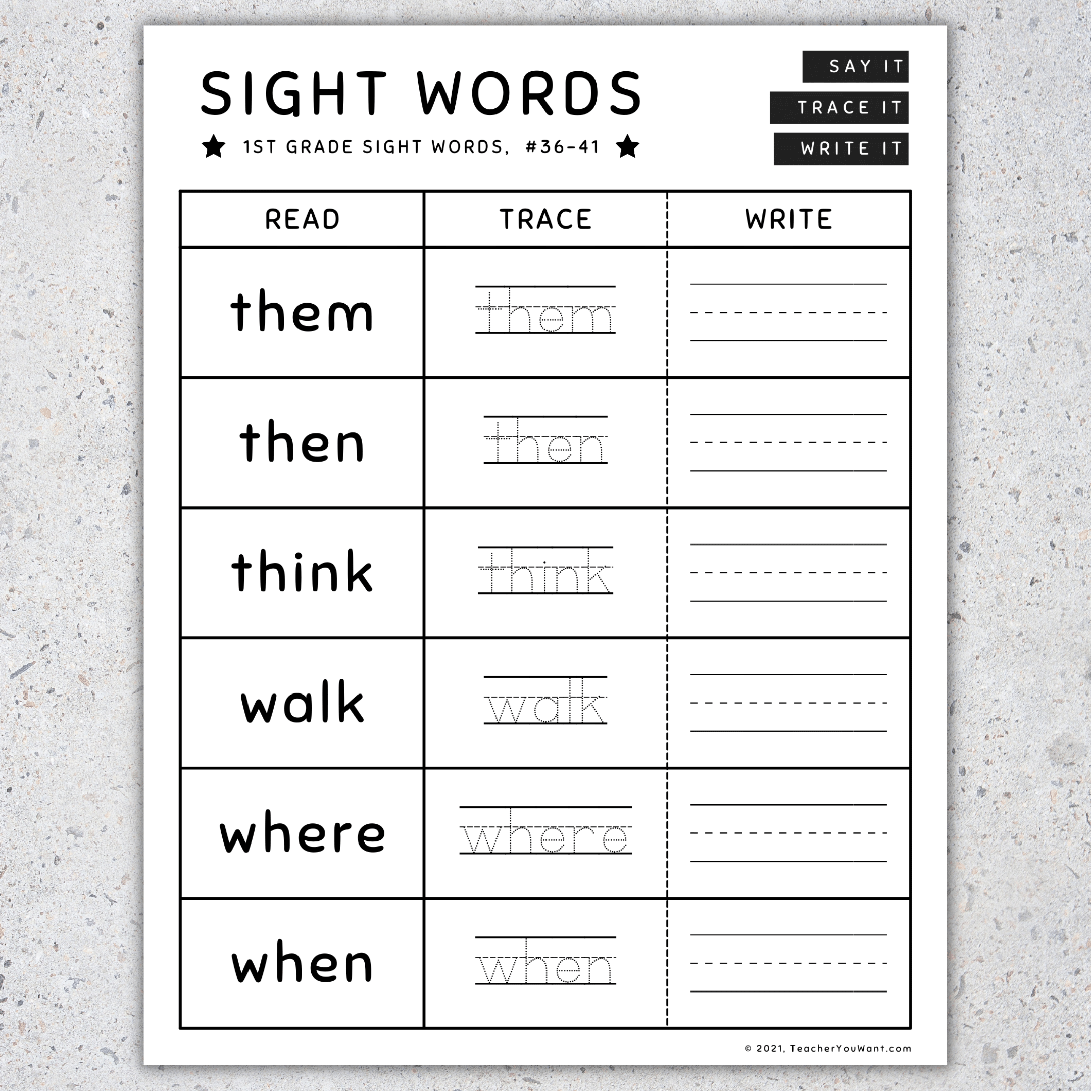 pre k writing worksheets