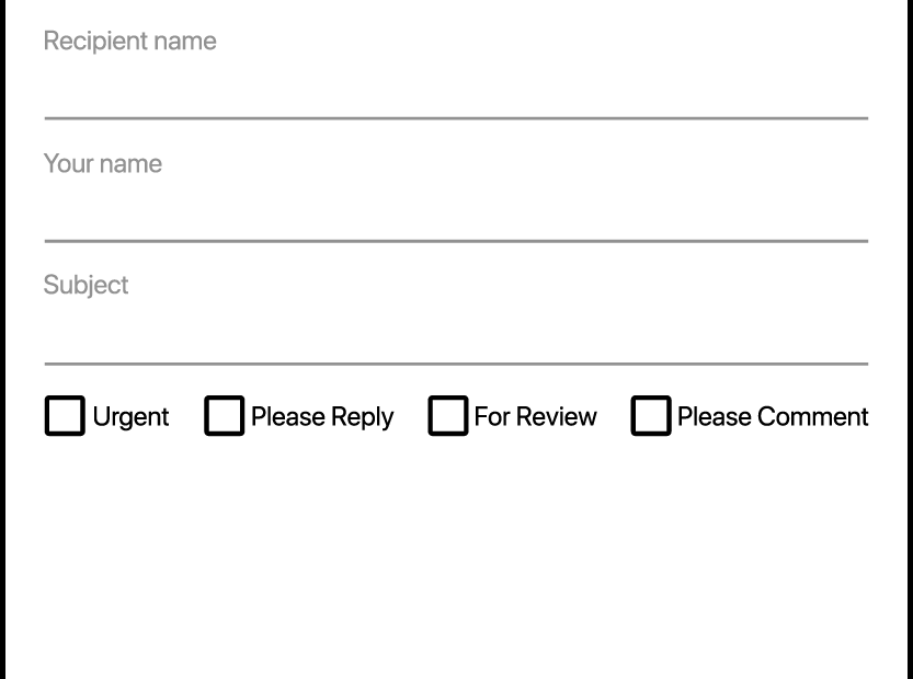 Simple Fax Cover Sheet PDF Template
