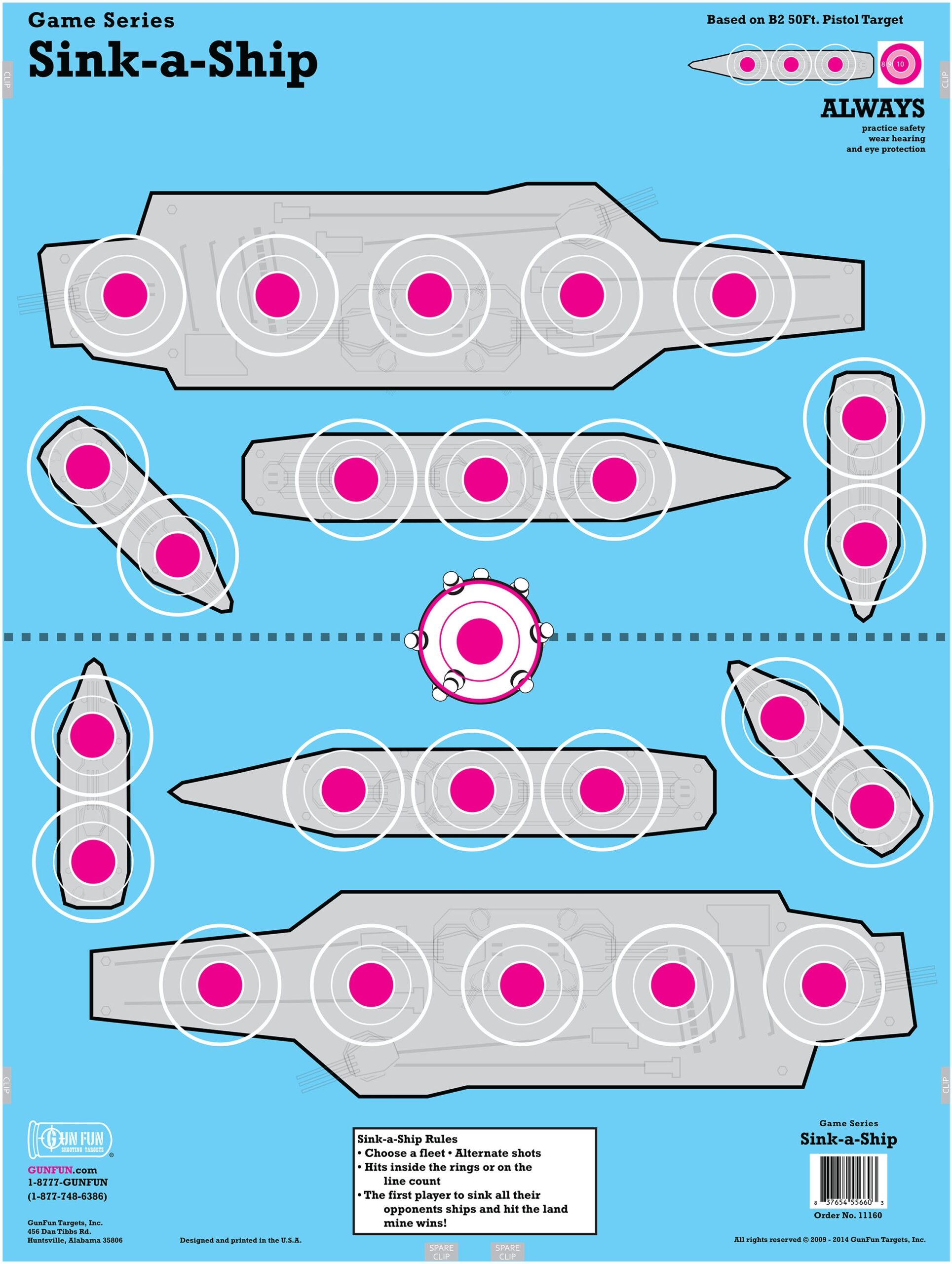 Sink a Ship 11160 GunFun Targets Inc 