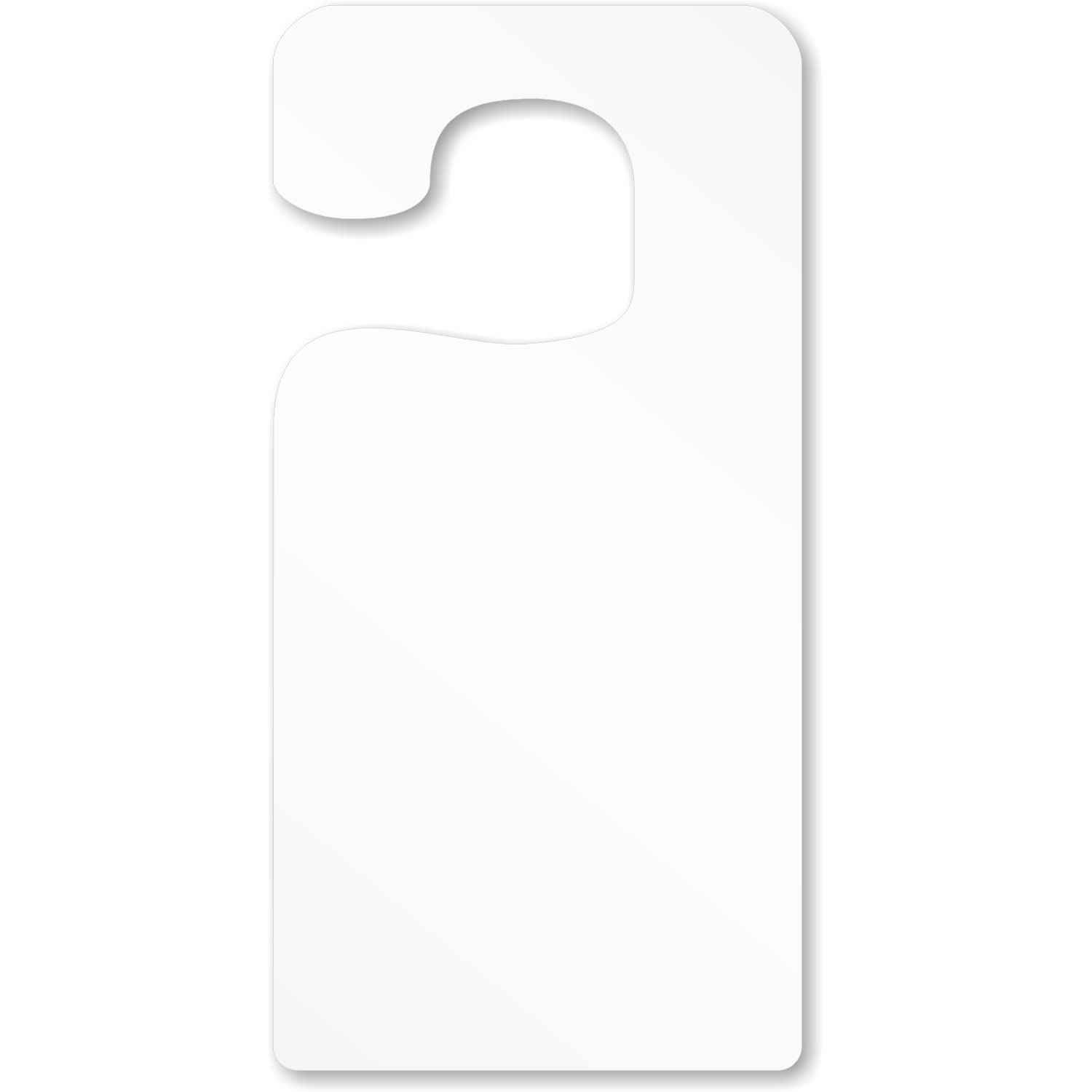 SmartSign Pack Of 25 7 X 3 5 Inch Blank Write on Printable Parking Permit Rearview Mirror Hang Tags 15 Mil Plastic White Amazon ca Office Products