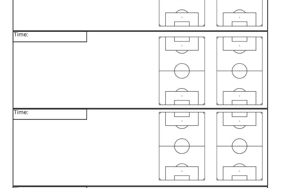 Soccer Practice Plan Sheets 8 5x11