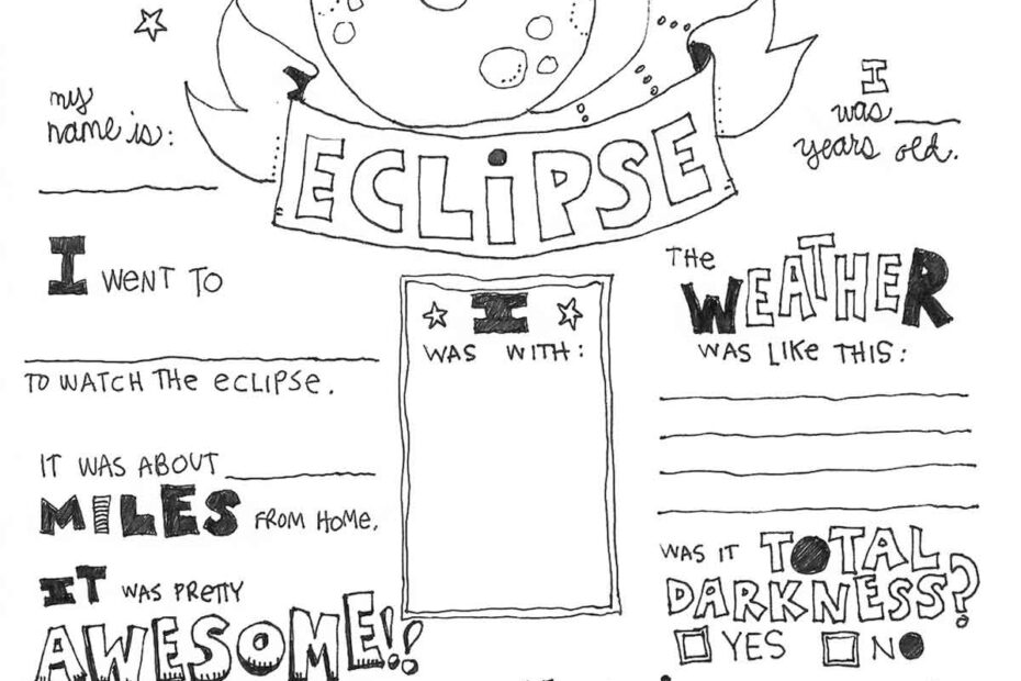 Solar Eclipse Coloring Pages Skip To My Lou