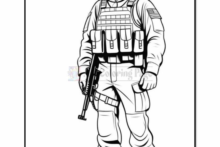 Soldier Inside Cave Coloring Page Vol 2 100 Unique Designs Instant