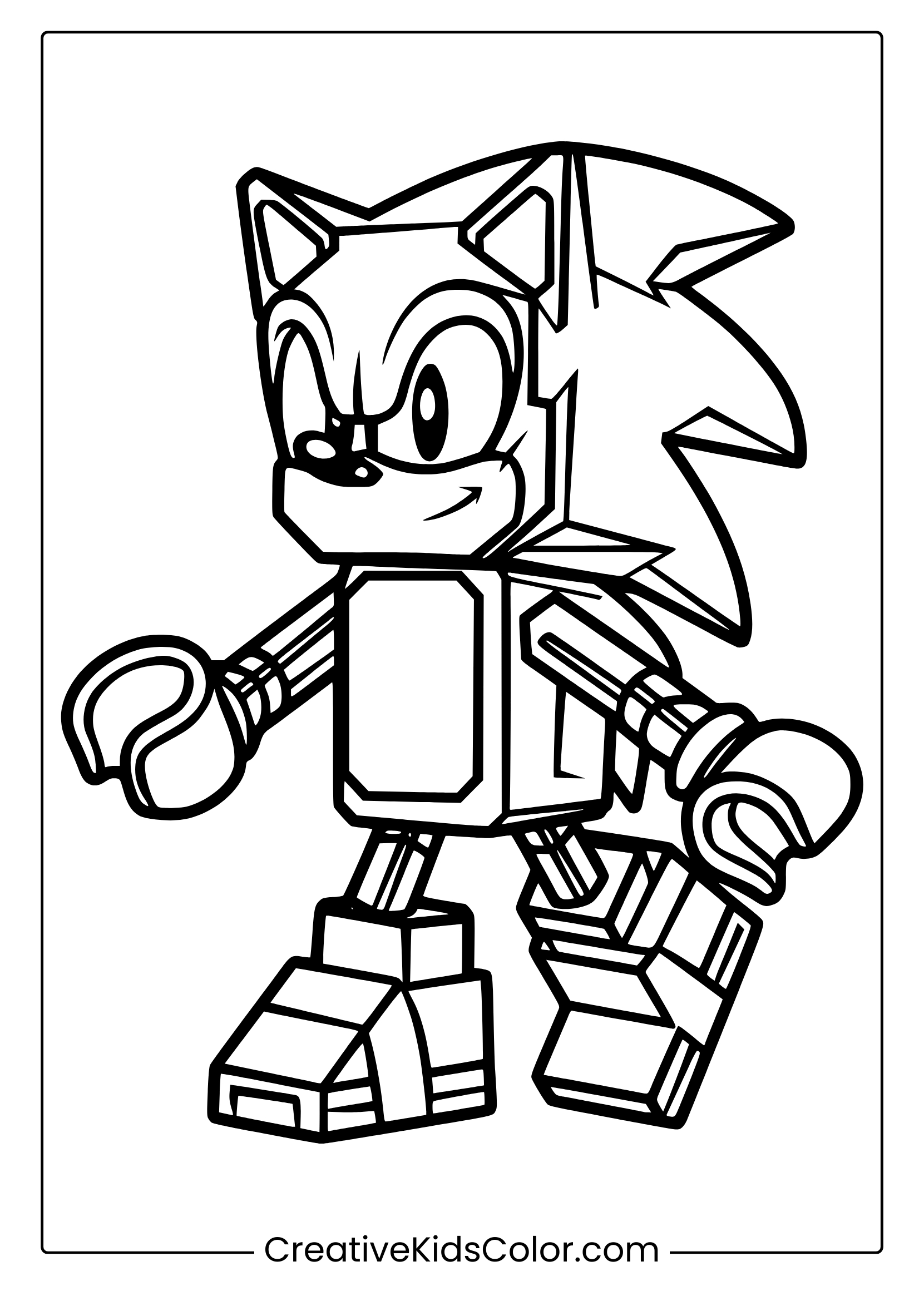 sonic pictures to color