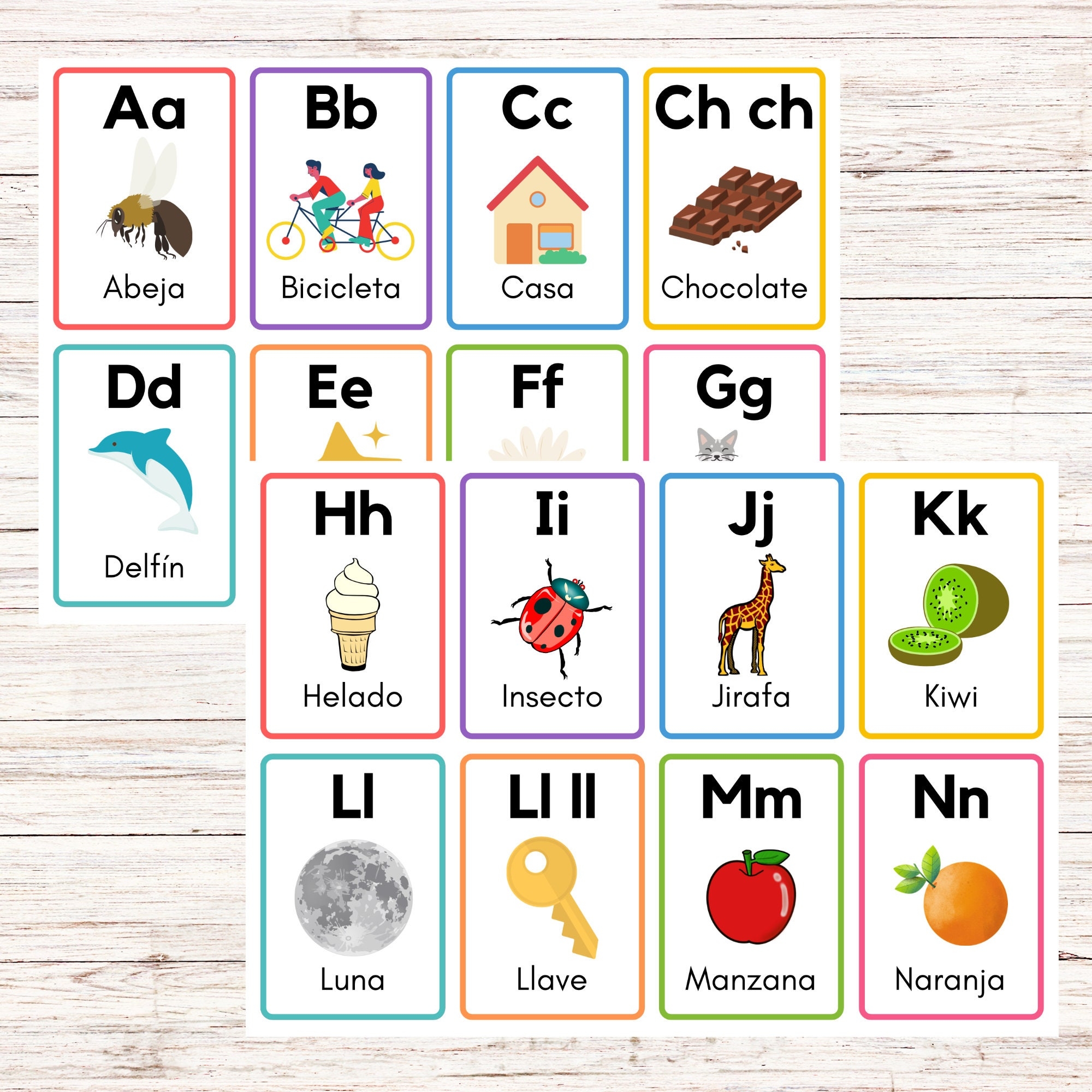 alphabet in spanish printable