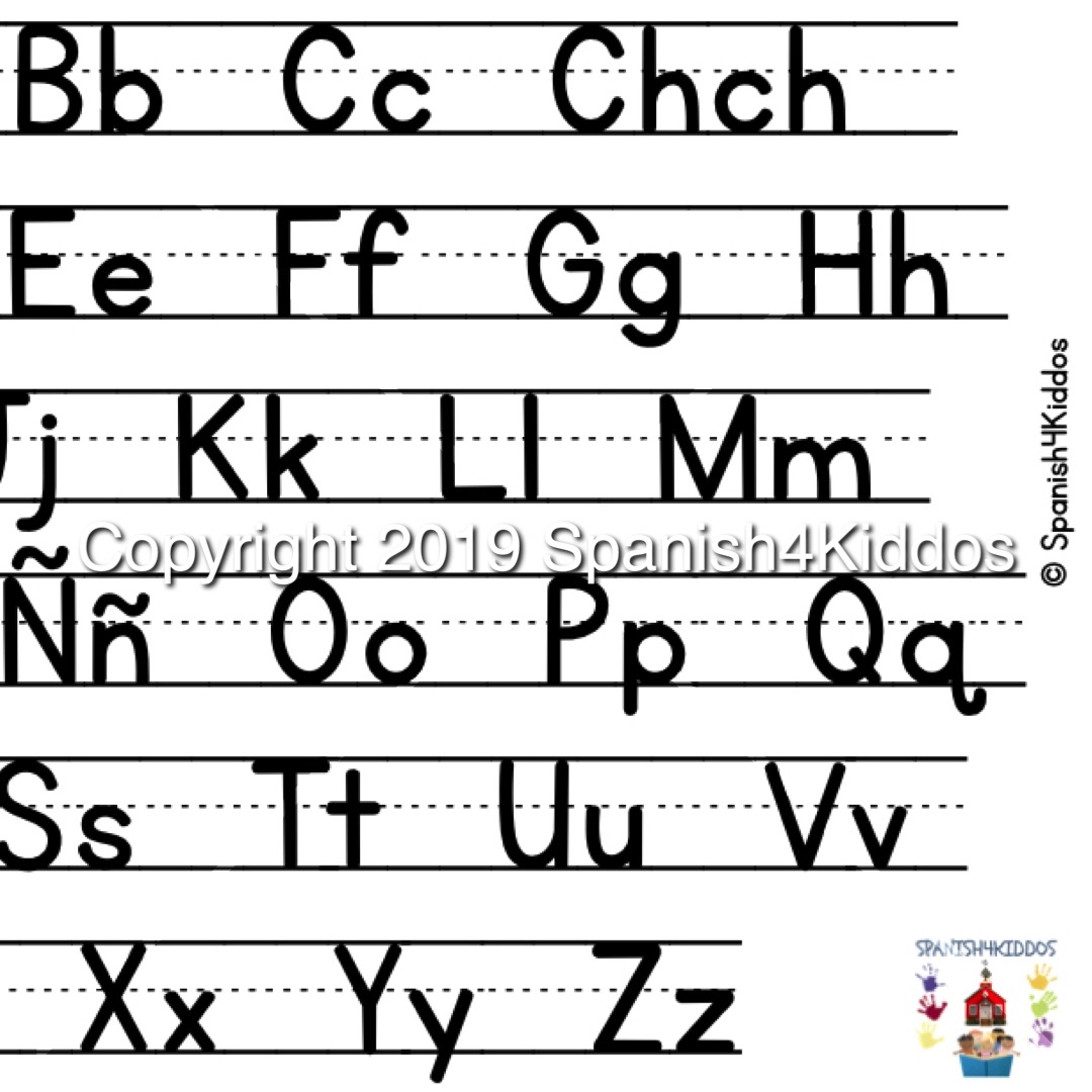 Spanish Alphabet Printable Workbook