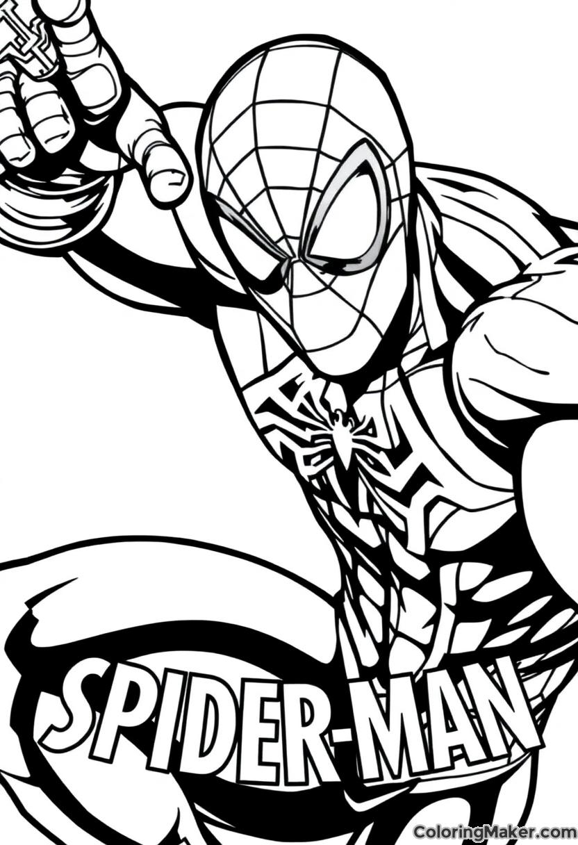 coloring pages spiderman printable