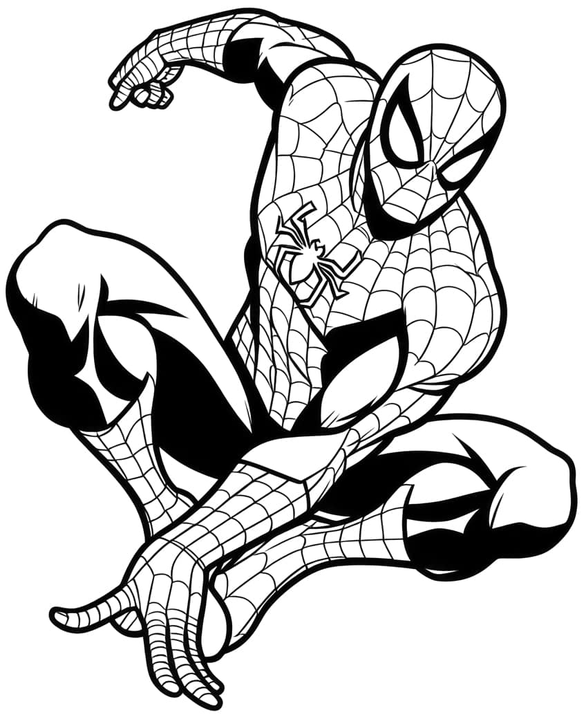 spiderman printable coloring pages